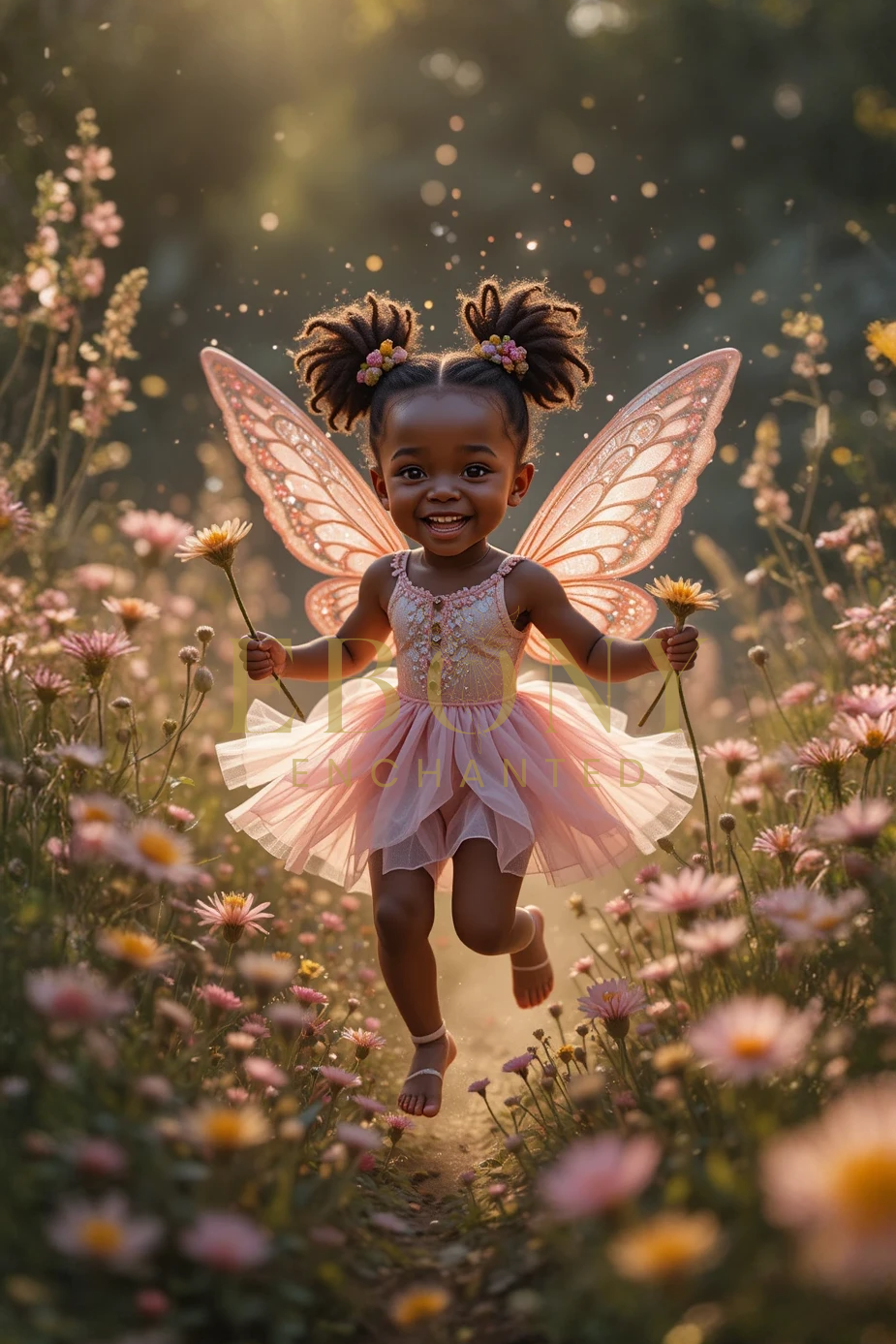 Fairy Baby in Wildflower Field Digital Download